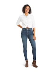 Ariat Blue Premium High Rise Skinny Jeans - Image 1 of 4
