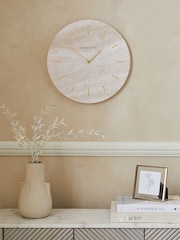 Natural Hallie Wall Clock - Image 1 of 5