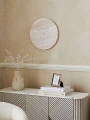 Natural Hallie Wall Clock - Image 2 of 5