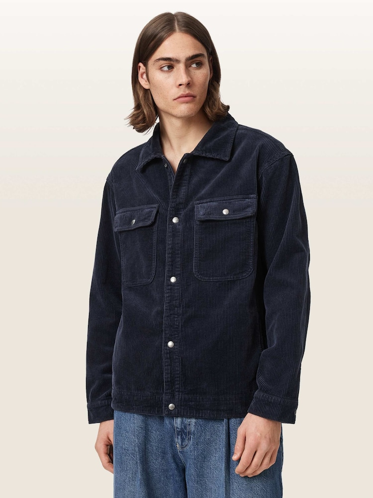 AllSaints Blue Castleford Jacket - Image 1 of 7