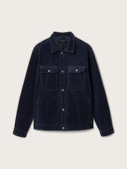 AllSaints Blue Castleford Jacket - Image 7 of 7