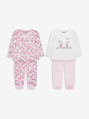 Komplet 2 dekliških pižam iz džersija z jagodami JoJo Maman Bébé - Slika 1 iz 12