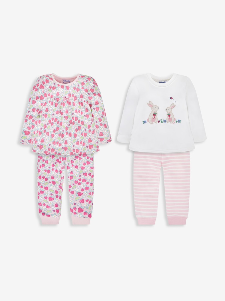 Komplet 2 dekliških pižam iz džersija z jagodami JoJo Maman Bébé - Slika 1 iz 12 Komplet 2 dekliških pižam iz džersija z jagodami JoJo Maman Bébé - Slika 1 iz 12