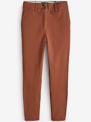 Rust Brown Tailored Skinny Trousers - Image 5 of 6