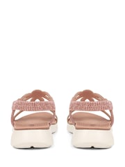 Pavers Pink Pavers Grey Embellished Flatform Sandals - Image 3 of 4