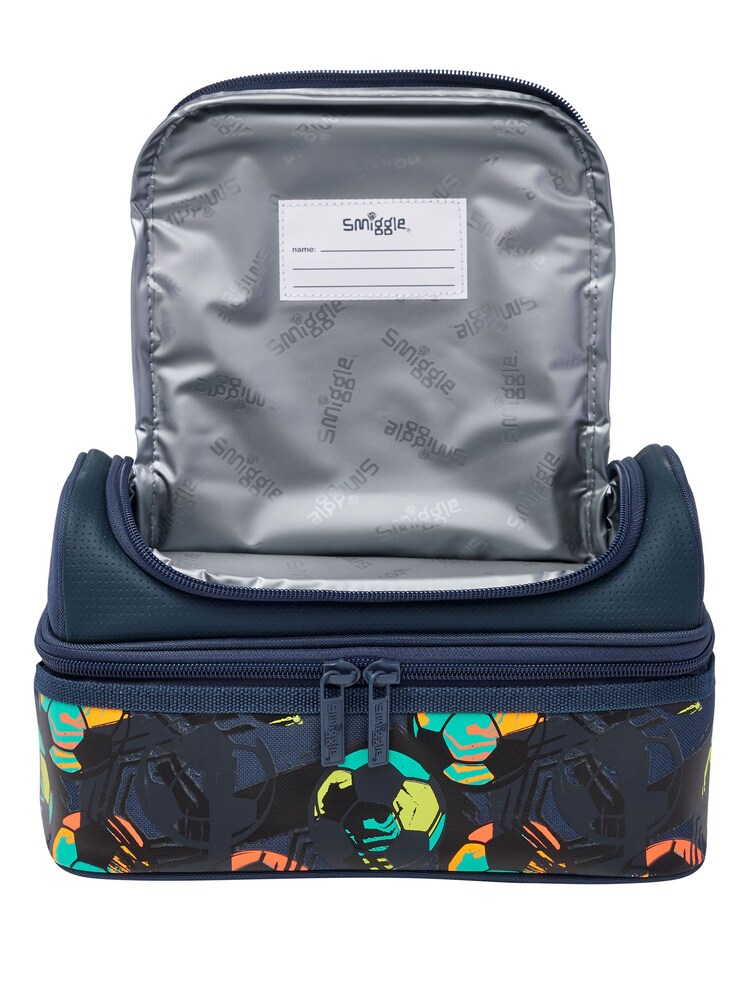 Smiggle Black/Blue Smiggle Vivid Double Decker Lunchbox - Image 3 of 3