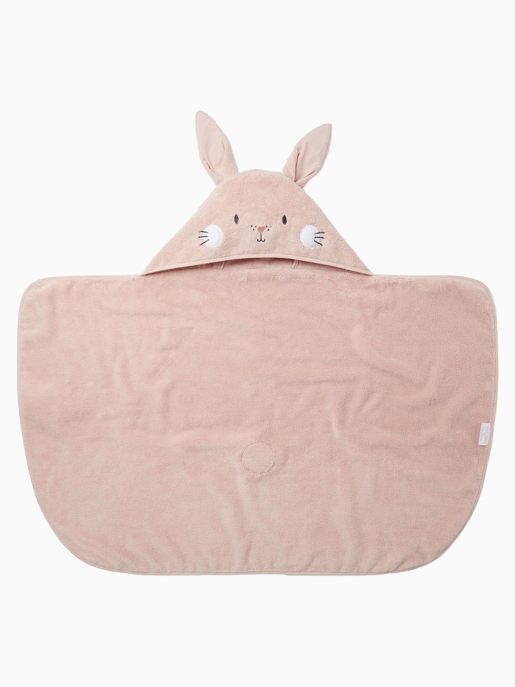 MORI Pink Bunny Cotton Super Soft Hooded Towel