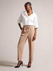 Ted Baker Brown Laurai Slim Cut Ankle Length Trousers - Image 1 of 3