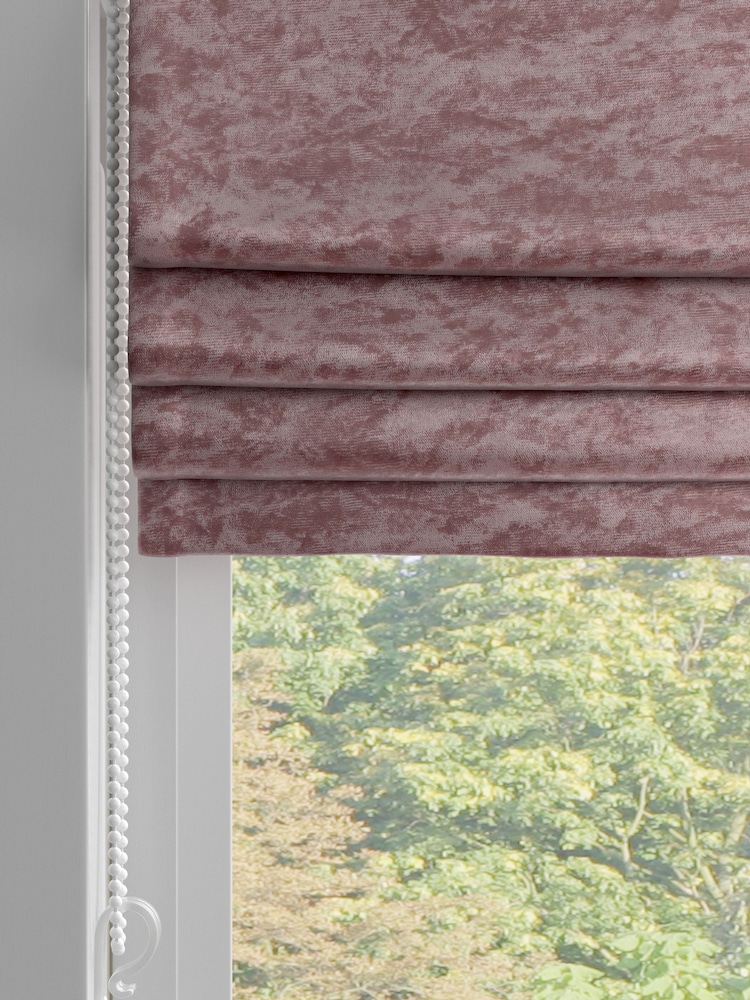 Pink Crushed Made To Measure Roman Blind - Image 2 of 6