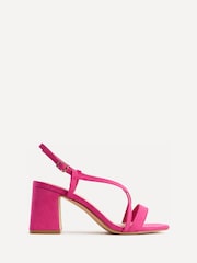 Linzi Pink Remain Wide Fit Strappy Block Heel Sandals - Image 2 of 5