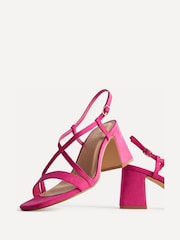 Linzi Pink Remain Wide Fit Strappy Block Heel Sandals - Image 5 of 5
