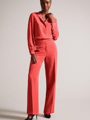 Ted Baker Pink Sayakat Wide Leg Trousers - Image 1 of 5