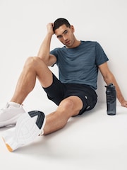 Blue Short Sleeve Tee Active Mesh Training T-Shirt - Image 5 of 10