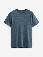 Blue Short Sleeve Tee Active Mesh Training T-Shirt - Image 8 of 10