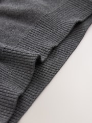 Grau - Gestrickter Schulpullover mit V-Ausschnitt (3–18 Jahre) - Bild 5 von 5
