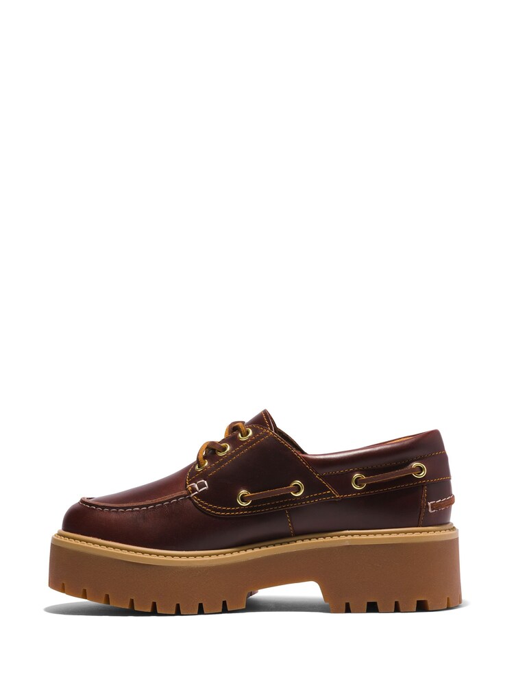 Timberland Street Boat Brown Shoes - Image 2 of 7