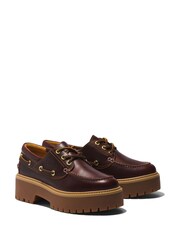 Timberland Street Boat Brown Shoes - Image 4 of 7