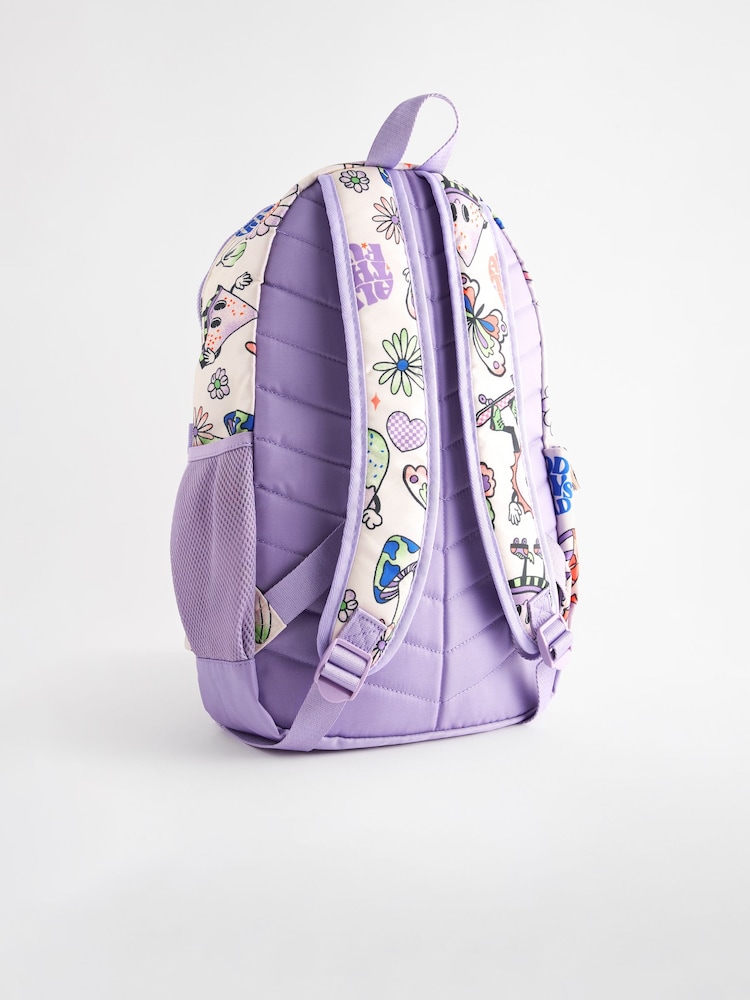 Purple/White Character Backpack - Image 2 of 7