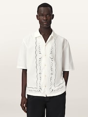 AllSaints White Field Short Sleeve Shirt - Image 1 of 7