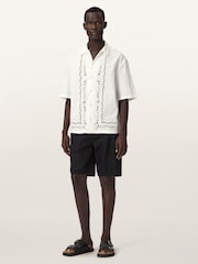 AllSaints White Field Short Sleeve Shirt - Image 2 of 7