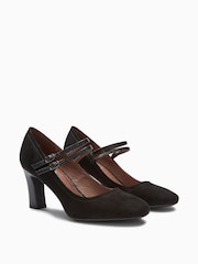 Black Standard/Wide Fit Forever Comfort® Mary Jane Shoes - Image 1 of 4