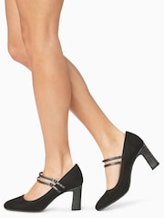 Black Standard/Wide Fit Forever Comfort® Mary Jane Shoes - Image 4 of 4