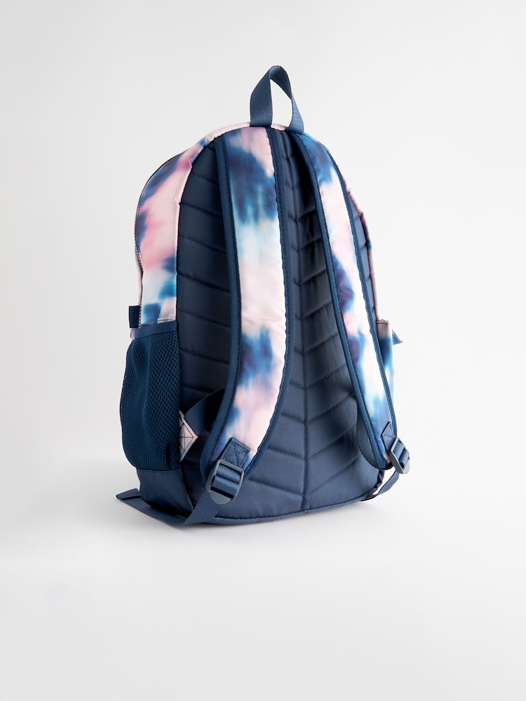 Pink/Blue Tie Dye Backpack - Image 2 of 7