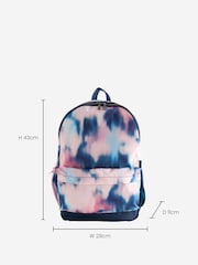 Pink/Blue Tie Dye Backpack - Image 3 of 7