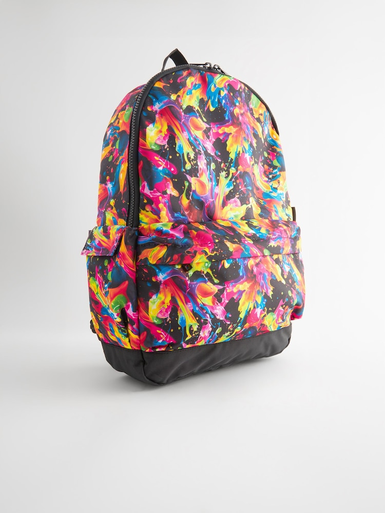 Multi Bright Marble Backpack - Image 1 of 6