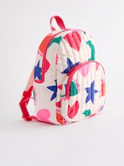 Star/Heart Quilted Backpack - Image 1 of 5