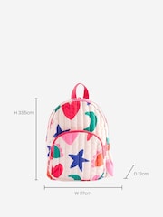 Star/Heart Quilted Backpack - Image 3 of 5