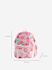 Pink Floral Backpack - Image 3 of 6
