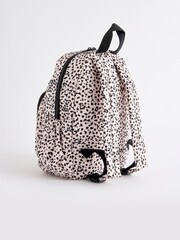 Black & White Spot Quilted Backpack - Image 2 of 5