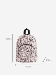 Black & White Spot Quilted Backpack - Image 3 of 5