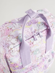 Purple Kawaii Character Double Handle Backpack - Image 4 of 5