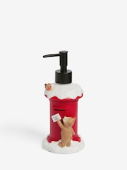 Red Bertie Bear Christmas Letter Soap Dispenser - Image 3 of 3