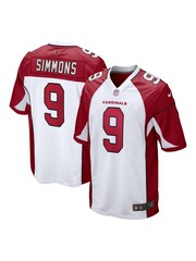 Nike White NFL Arizona Cardinals Road Game Jersey - Isaiah Simmons - Image 1 of 3
