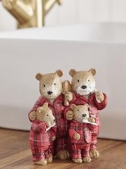 Red Bertie Bear Family Ornament - Image 1 of 7