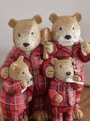 Red Bertie Bear Family Ornament - Image 2 of 7