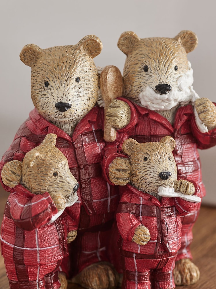 Red Bertie Bear Family Ornament - Image 2 of 7