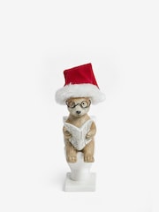 Natural Bertie Bear Christmas Bathroom Ornament - Image 3 of 5