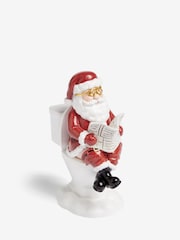 Red Christmas Santa Bathroom Ornament - Image 3 of 5