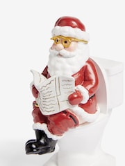 Red Christmas Santa Bathroom Ornament - Image 5 of 5
