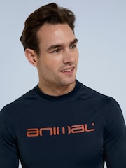 Animal Blue Mens Logo Sonny Rash Vest - Image 4 of 4