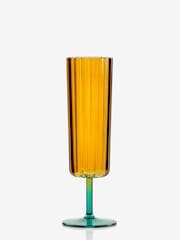 Multi Bright Plastic Picnic Drinkware Set of 4 Flute Glasses - Image 4 of 7