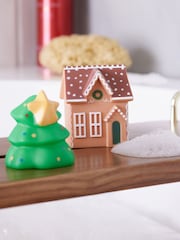 Set of 5 Brown Gingerbread Christmas Bath Buddies - Image 2 of 4