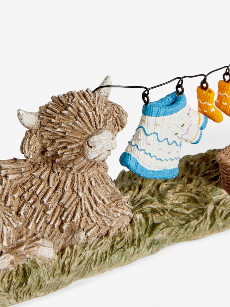 Natural Hamish The Highland Cow Laundry Ornament - Image 4 of 4