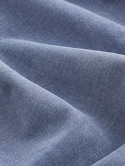 Indigo Blue Pretty Ruffle Tiered Sweatshirt Overlay Smock Dress - Image 7 of 7