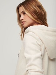 Superdry Cream Essential Logo Zip Hoodie - Image 3 of 6