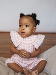 The Little Tailor Baby Muslin 100% Cotton Playsuit - Image 2 of 7